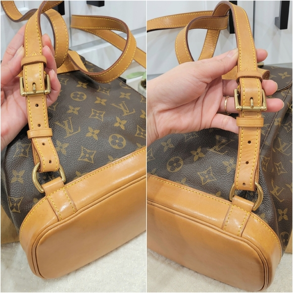 💕DISCONTINUED Very Rare Backpack LOUIS VUITTON Montsouris MM Monogram - Picture 11 of 16